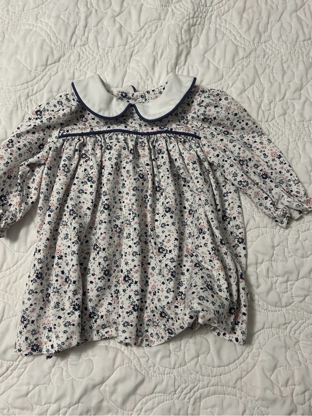 Sage and Lily Floral Peter Pan Collar Top